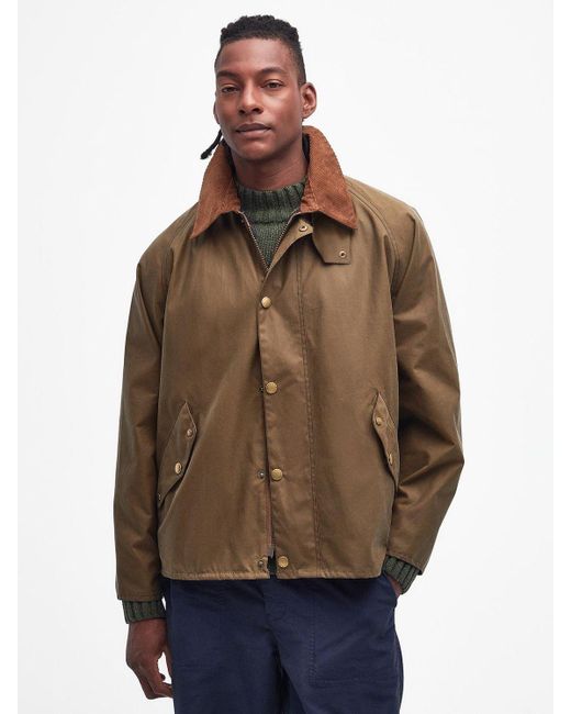 Barbour Brown Tomorrow's Archive Beaufordale Wax Jacket for men