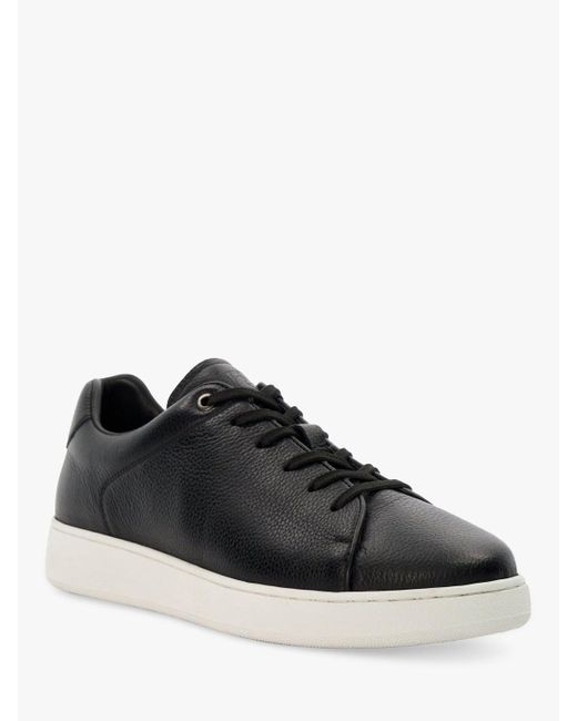 Dune Black Theons Leather Lightweight Trainers for men