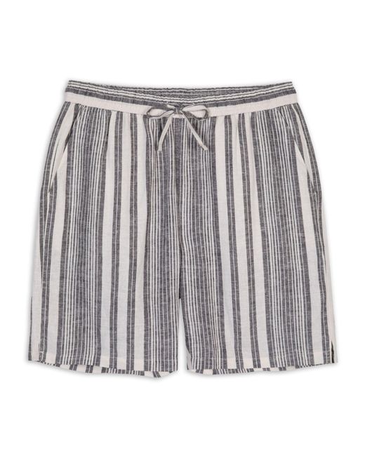 Chelsea Peers Metallic Linen Blend Stripe Shorts for men