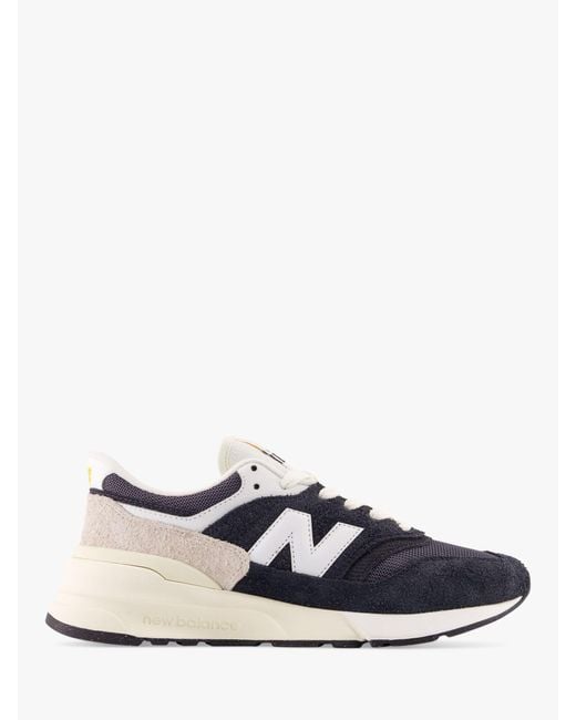 New Balance White 997r Suede Trainers for men
