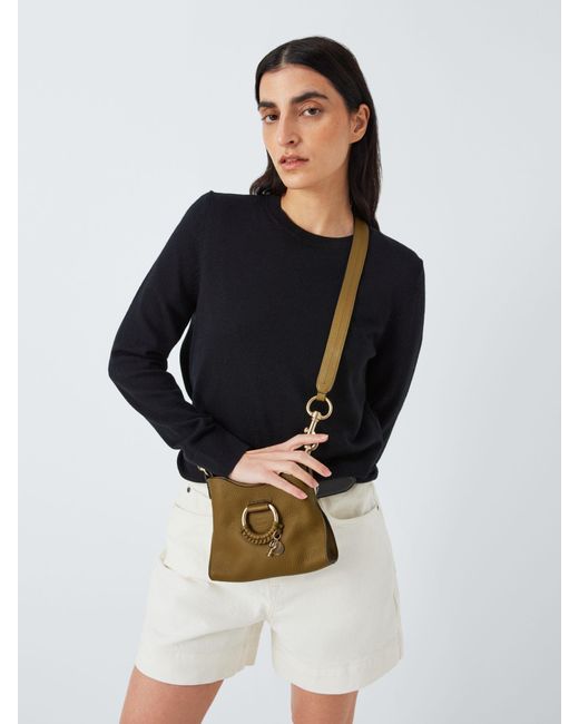 See By Chloé Natural Joan Small Leather Crossbody Bag