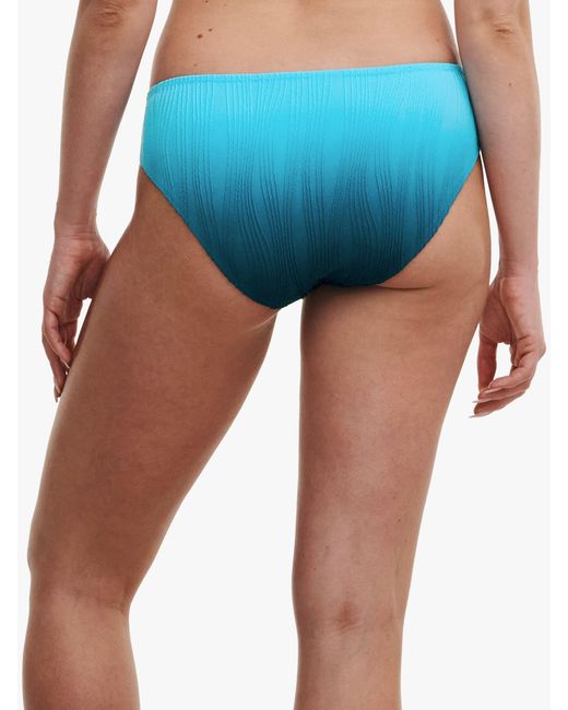 Chantelle Blue Pulp Swimwear Textured Bikini Bottoms