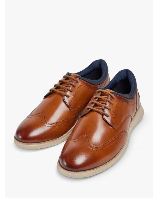 Pod Brown Vantage Leather Lace Up Brogues for men