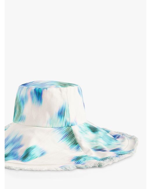 Ted Baker Blue Fiionn Floral Printed Beach Hat