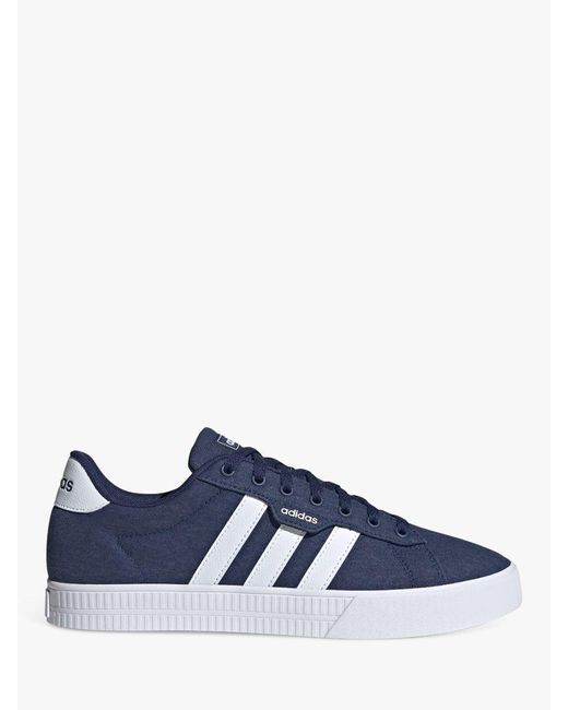 Adidas Blue Daily 3.0 Canvas Trainers for men