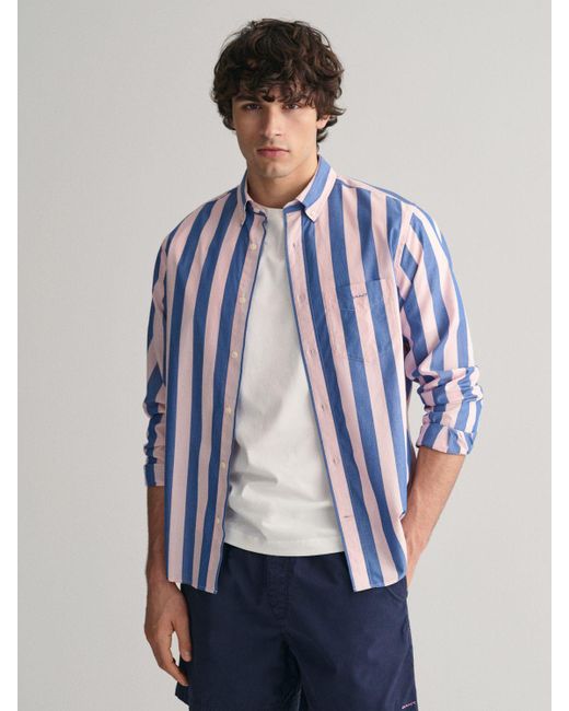 Gant Blue Parasol Stripe Shirt for men