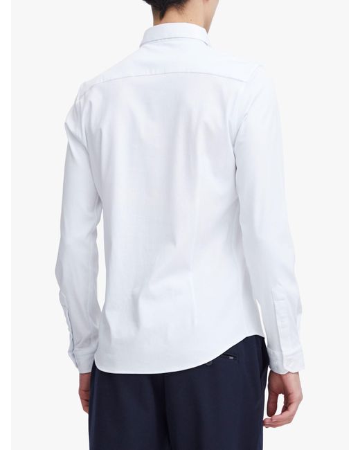 Casual Friday White Arthur Long Sleeve Jersey Shirt for men