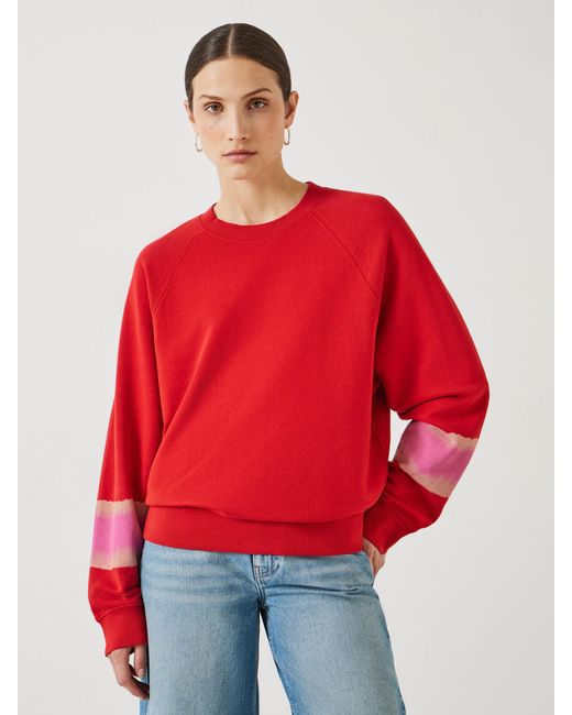 Hush Red Paula Ombre Sleeve Jumper