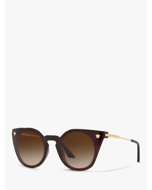 Versace Brown Ve4410 Cat's Eye Sunglasses