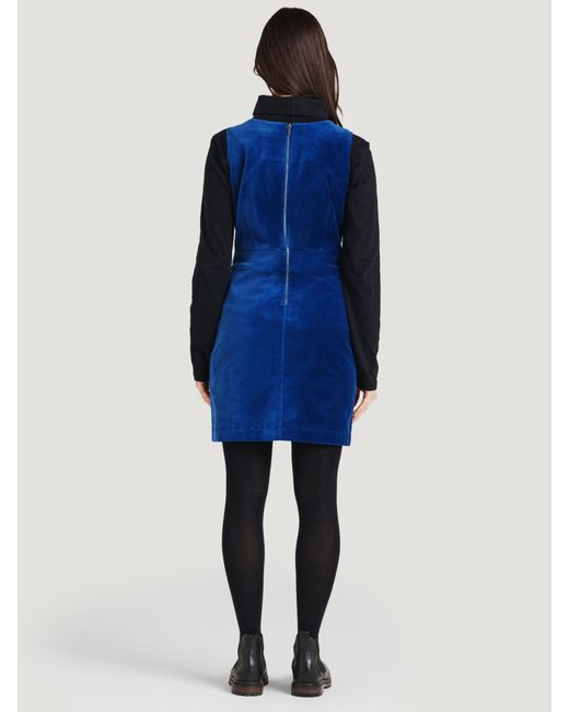 Thought Blue Alleegra Organic Cotton Velvet Pinafore Dress