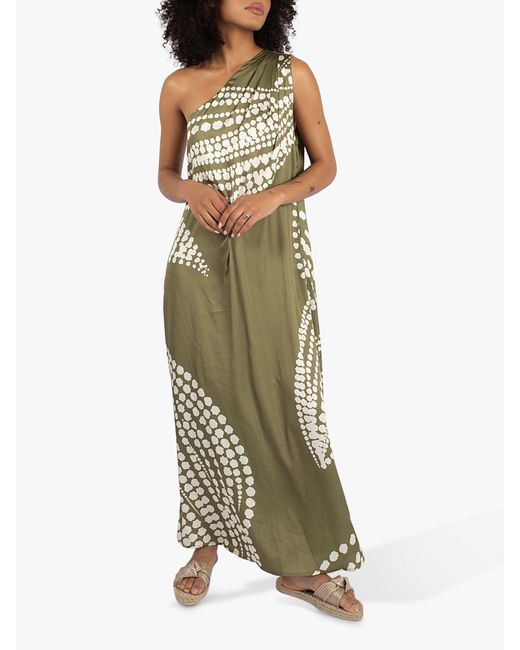 Traffic People Green The Odes Gia Maxi Dress