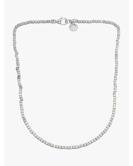 AllSaints White Beaded Necklace