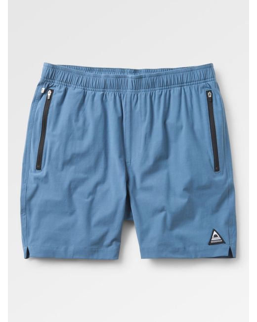 Passenger Blue Traveller Organic Cotton Blend 18" Swim Shorts for men