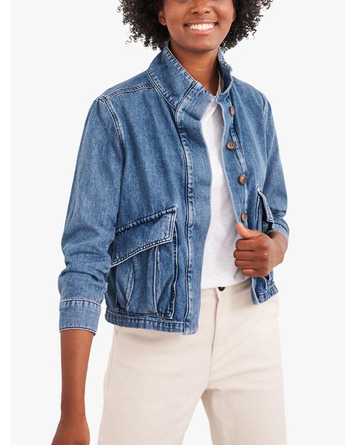 White Stuff Slouchy Fit Denim Jacket in 