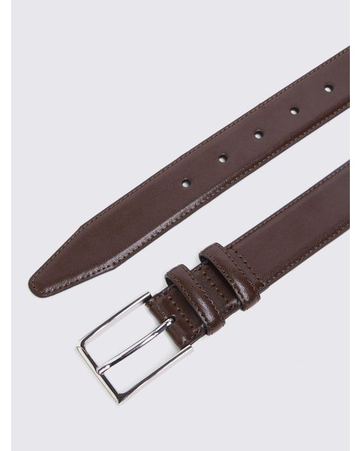 Moss Bros Brown Leather Belt for men