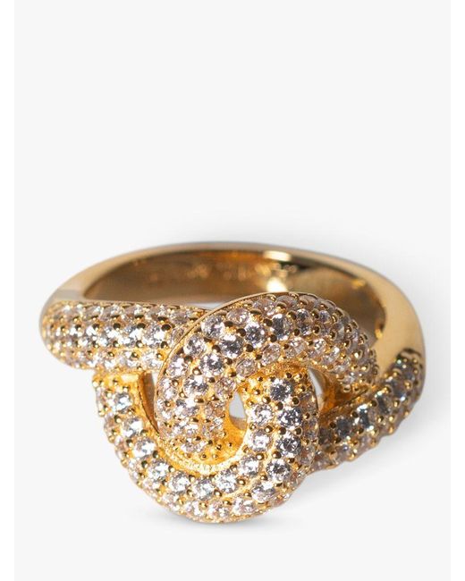 Sif Jakobs Jewellery Metallic Cubic Zirconia Knot Ring