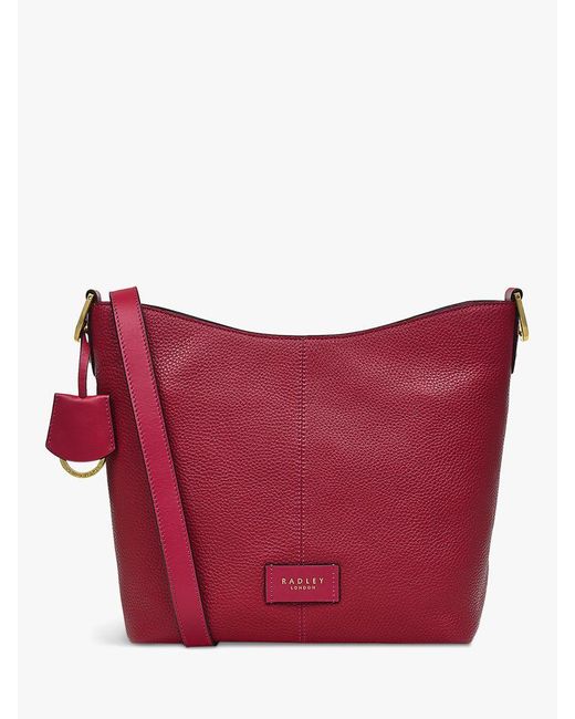 Radley Red Southwark Lane Leather Small Zip Top Crossbody Bag