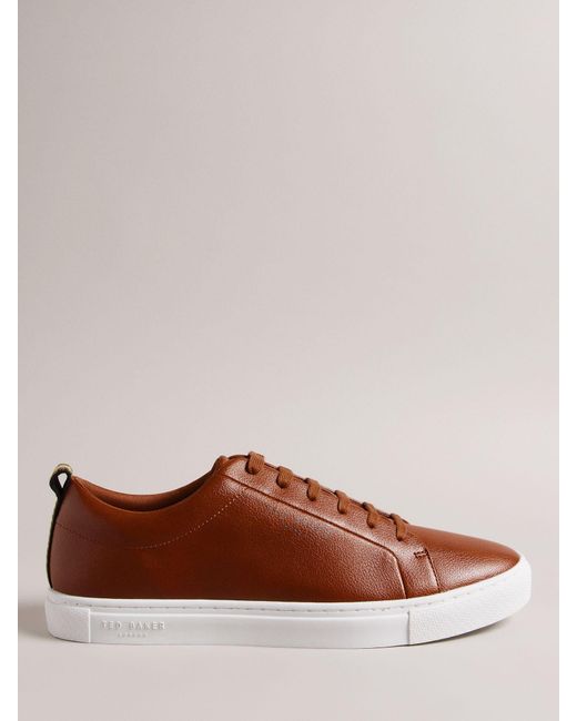 Ted Baker Brown Artem Cupsole Lace Up Trainers for men