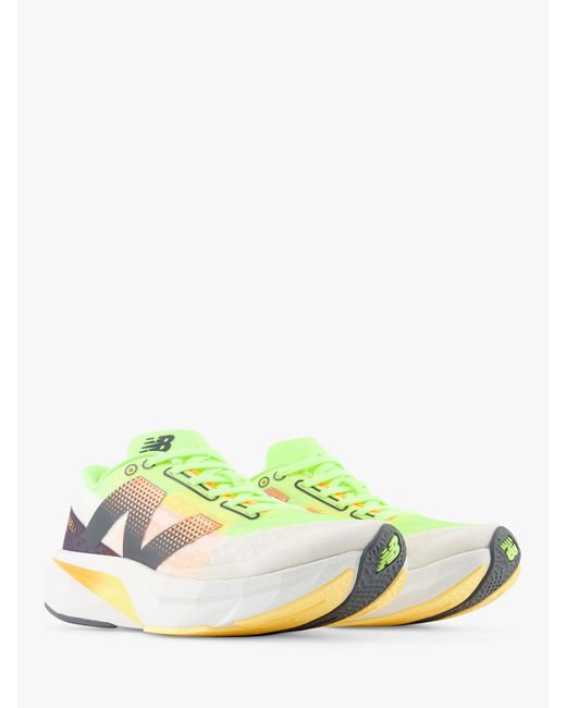 New Balance White Fuelcell Rebel V4 Running Shoes