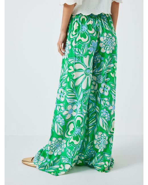FABIENNE CHAPOT Green Palapa Floral Print Trousers