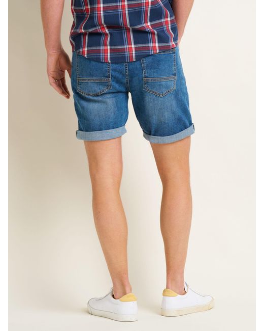 Brakeburn Blue Denim Shorts for men