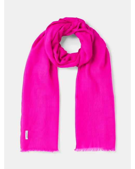 Jigsaw Pink Wool Silk Pashmina