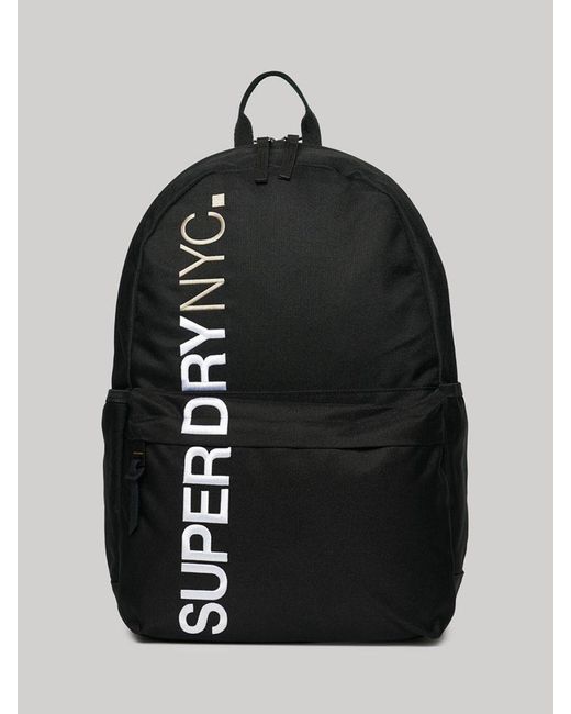 Superdry Black Nyc Montana Backpack