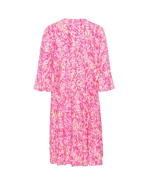 Saint Tropez Pink Eda Knee Length Half Sleeve Dress