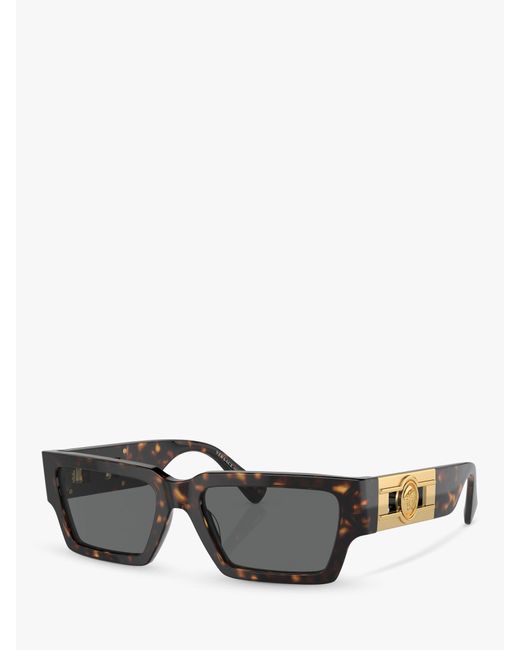 Versace Gray Ve4459 Rectangular Sunglasses