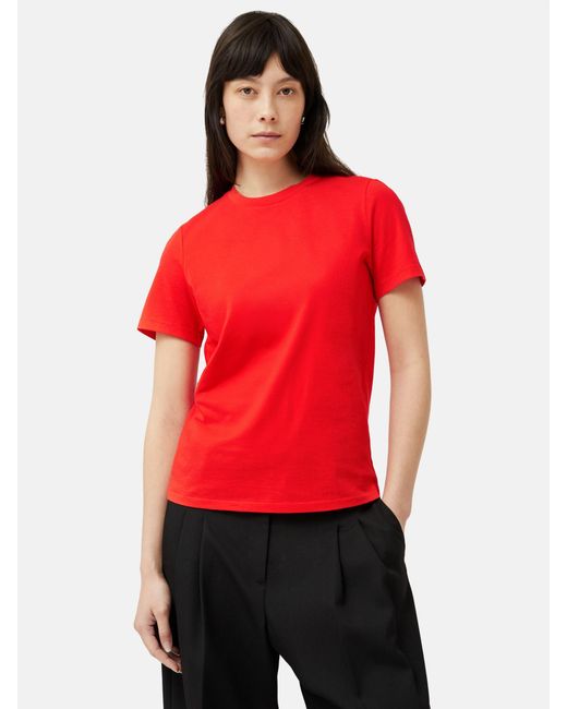 Jigsaw Red Supima Cotton T-shirt
