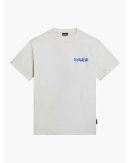 Napapijri Blue Boyd Loose Fit Graphic T-shirt for men