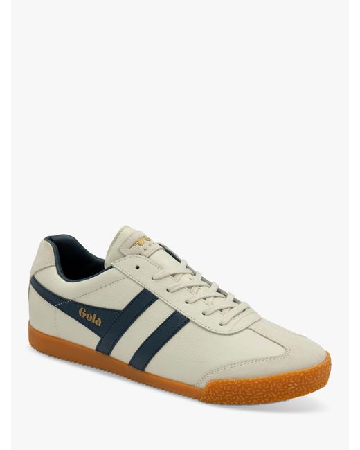 Gola Blue Classics Harrier Leather Lace Up Trainers for men