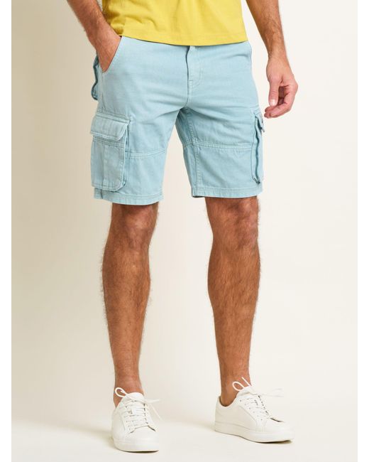 Brakeburn Blue Cargo Shorts for men
