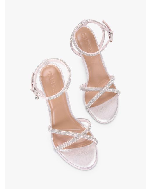Carvela Kurt Geiger Pink Stargaze Diamante Stiletto Heel Sandals