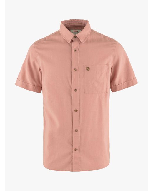 Fjallraven Pink Ovik Travel Shirt for men