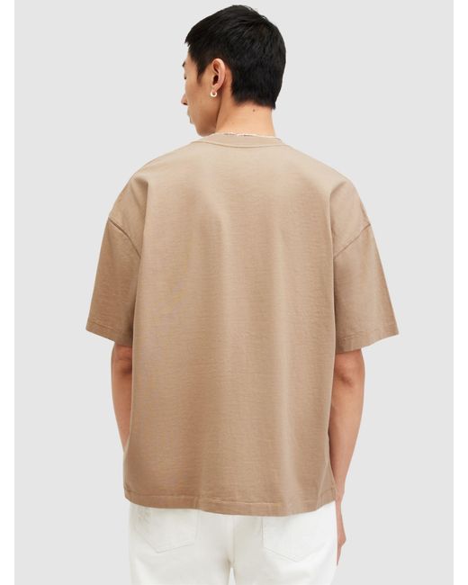 AllSaints Natural Jase Short Sleeve Crew T-shirt for men