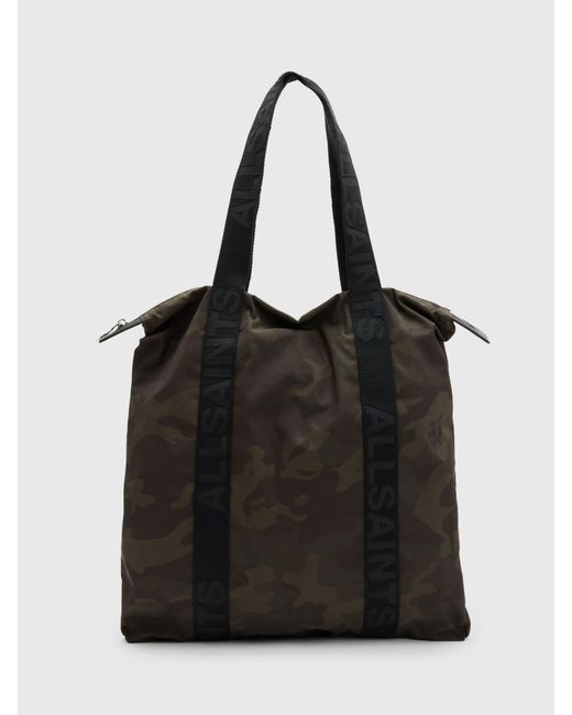 AllSaints Black Afan Tote Bag for men
