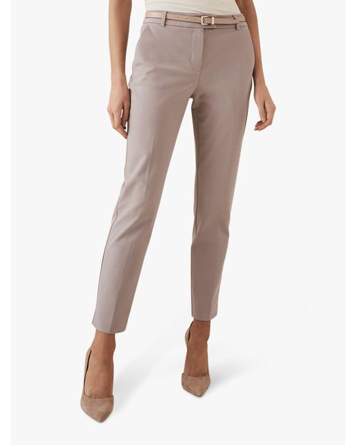 Reiss Gray Joanne - Slim Fit Tailored Trousers
