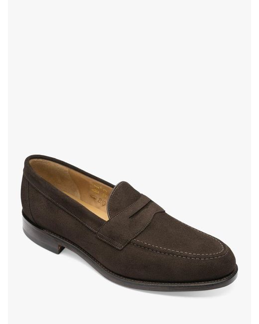 Loake Imperial Suede Loafer in Grey for Men | Lyst UK