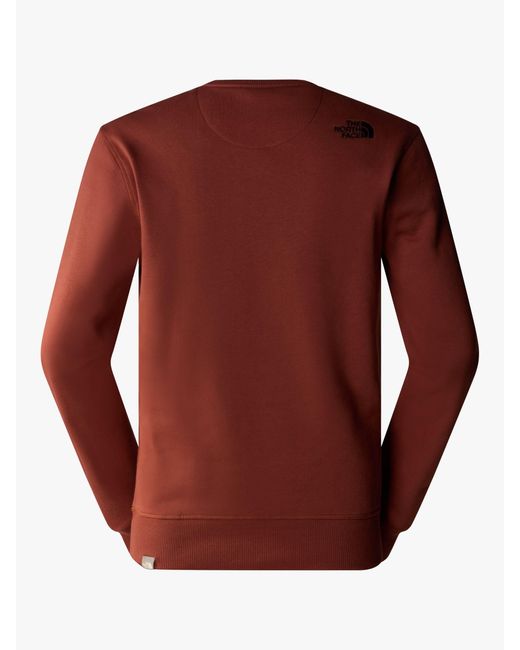 The North Face Drew Peak Crew Jumper in Red for Men Lyst UK