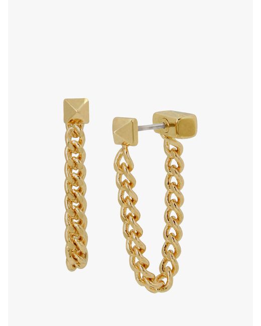 AllSaints Metallic Curb Chain Drop Earrings