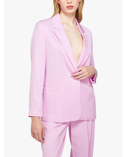 Sisley Pink Single Breasted Blazer