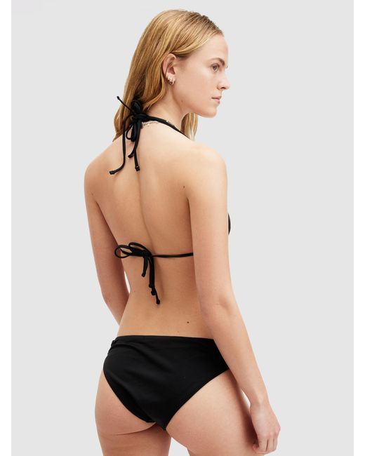 AllSaints Black Erica Halterneck String Bikini Top