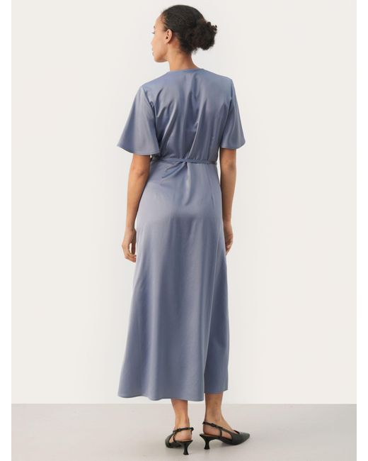 Part Two Blue Ellianna Wrap Maxi Dress