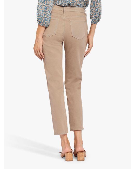 NYDJ Gray Stella Tapered Ankle Jeans