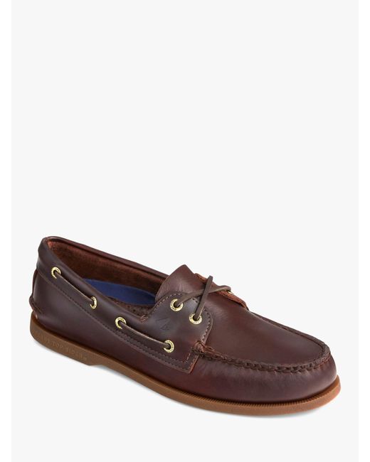 Sperry Top-Sider Brown Authentic Original Leather Boat Shoes for men
