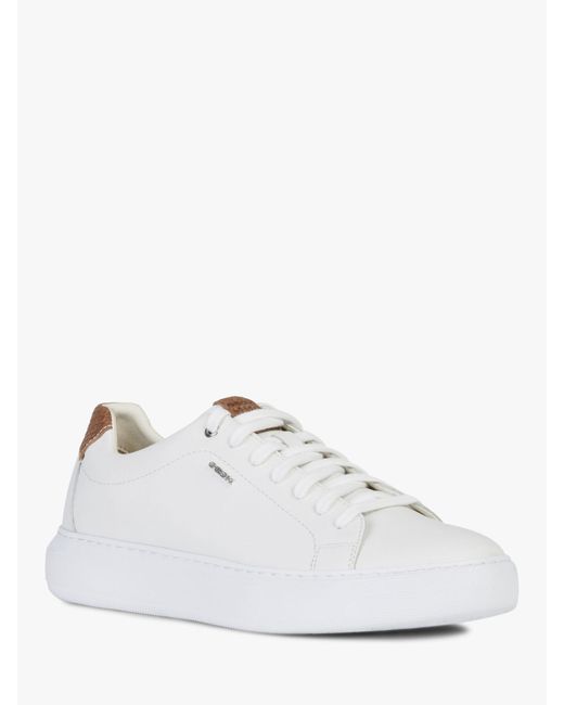 Geox Leather Deiven Man in White for Men | Lyst UK