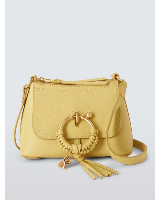 See By Chloé Yellow Joan Russet Leather Satchel Bag