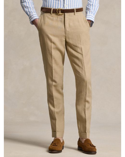 Polo Ralph Lauren Natural Linen Suit Trousers for men