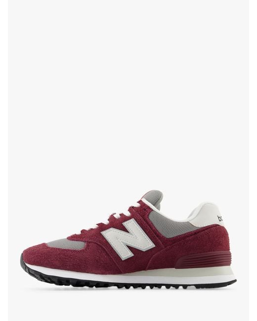 New Balance Purple 574 Suede Trainers for men